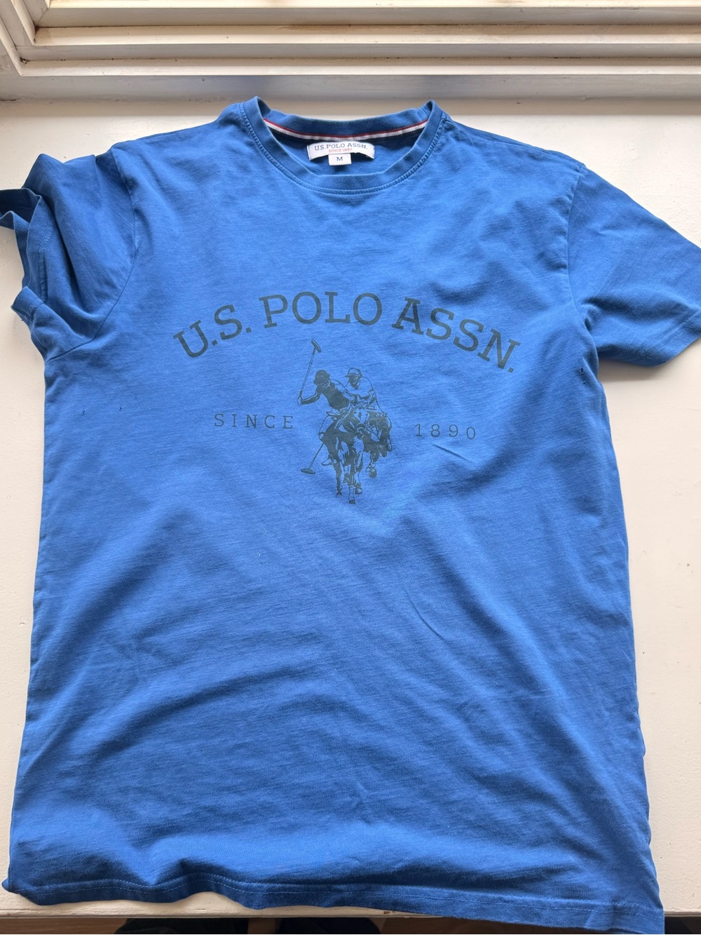 U.S. Polo Assn. Men's Royal Blue Logo Crew Neck T-Shirt